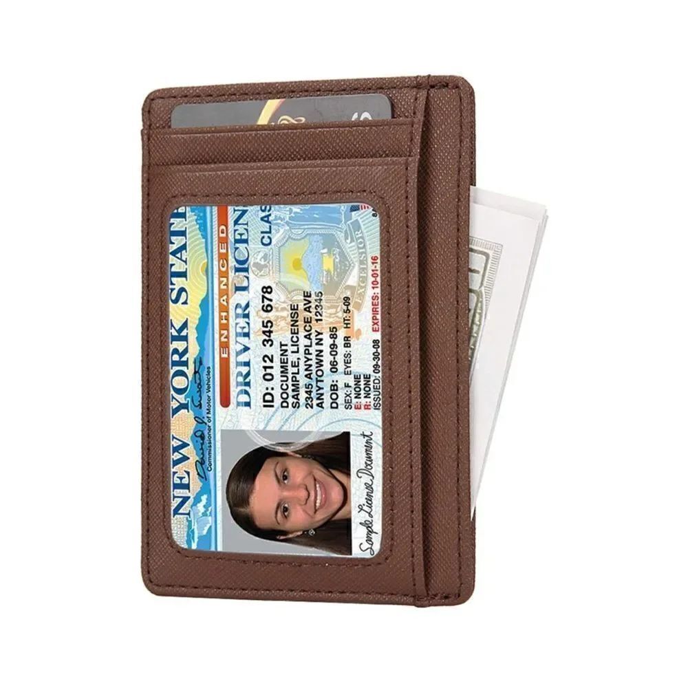 Leather Compact Card Holder Wallet - Picture 3 of 3